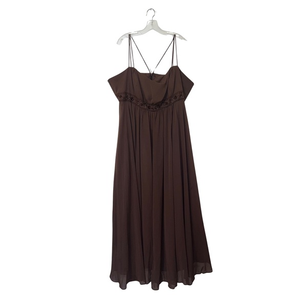 David's Bridal Brown Evening Gown - Picture 2 of 4